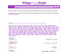 Tablet Screenshot of pimpyourfont.com